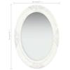 VidaXL Miroir mural style baroque 50x70 cm Blanc 320352