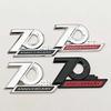 3D ABS Auto Styling Logo 70. Jubiläum Abzeichen Kotflügel Seiten Emblem Aufkleber Decals Auto Universelle Dekoration Zubehör