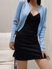 Ladies European And American Retro Solid Color Sexy Suspender Dress Cocktail Beach Party Sleeveless Tight Mini Dress