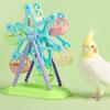 Bird Toys Foraging Wheel Parrot Toy Snacks Feeder Intelligence Growth Bird Supplies Parrot Ferris Wheel Bird Windmill Foraging