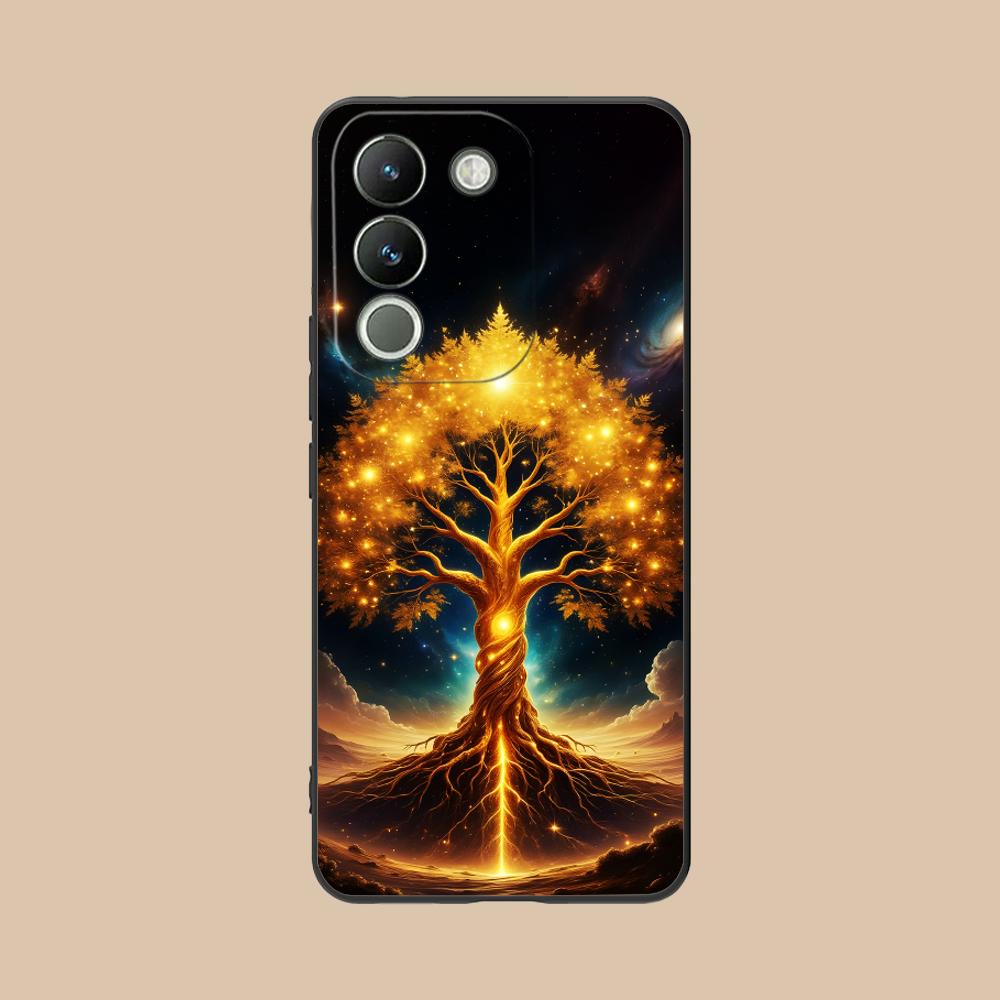 World Life Tree Mobile Phone Case for VIVO V60 V50 V40 V30 V29 V27 V25 V23 Pro Lite 5G Colorful Printing Cover Smartphone Pretty