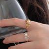 VIANRLA 925 Sterling Silver Pearl Jewelry Shell Shape 18K Gold Ring Support Drop Shipping Daily Jewelry