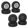 RC Bil Dæk Gummi Solid Fjernstyret Pickup Truck Hjul Dæk Udskiftning til MN82 RC Hjul Dæk RC Lastbil Hjul Dæk
