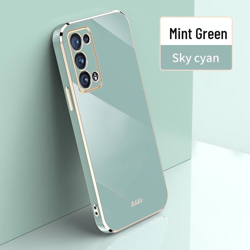 

Совместимость электроплакированного чехла для телефона OPPO A5 Pro Reno14: A5X, 13F, 14F, F29, A60, 6D OPPO A58 4G зелёный