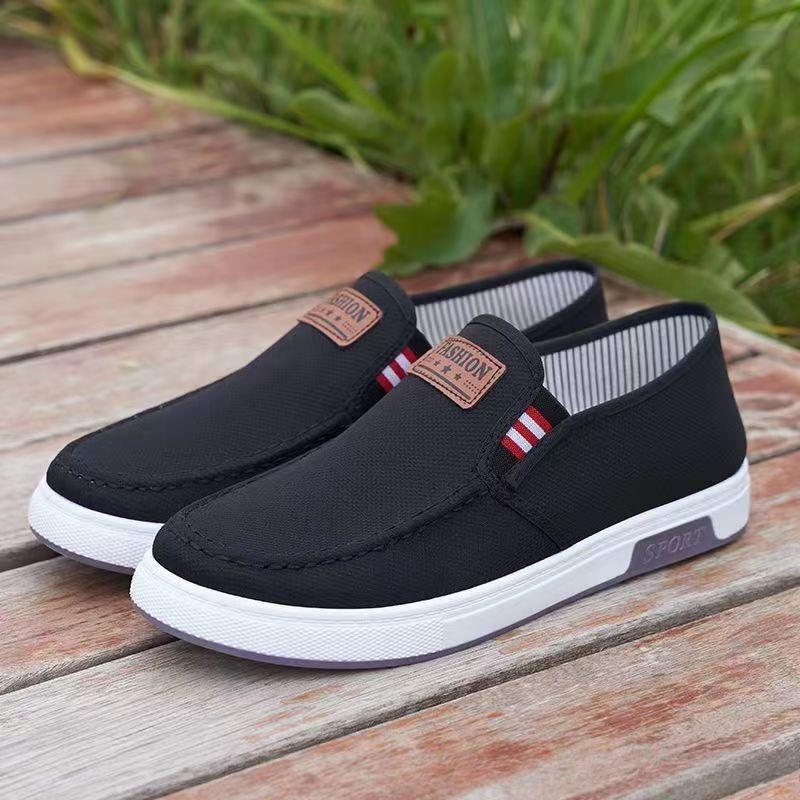 Men's Comfortable Loafers, Soft Soled Casual Sports Shoes, Breathable Fabric Uppers, Lightweight Casual Shoes