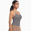 New Double-sided Nylon Solid Color Back Cross Sports Bra, Running Fitness Yoga Suit, Vest Top For Women