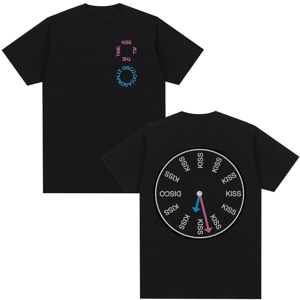 

Kiss All The Time Disco Occasionally Album T-shirt Men Women Clothing Fashion Harajuku Cotton Short Sleeves T Shirts Streetwear S разноцветный