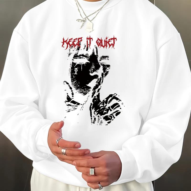 

Crew Neck Sweatshirt, Fleece Lined & Stylish, Perfect for Winter Travel & Family XXL чорний