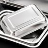 Rectangle Stainless Steel Tea Tray For Home Office Teahouse Restaurant Japanese Style Serving Platter Kitchen Bar