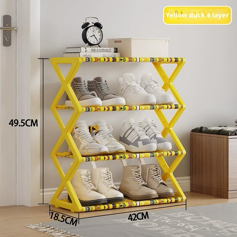 

X-type Dustproof Shoe Rack Collapsible Shoe Rack Simple Storage Rack Multi-layer Movable Shoe Rack Student Dormitory Combination