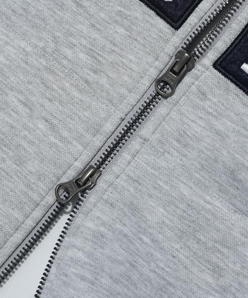 Rayfikers Neoprene High-Neck Zip-Up Hoodie Mq1Ju035_Melange Grey