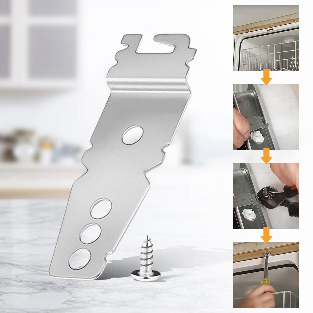 Dishwasher Mounting Bracket Metal Undercounter Dishwasher Bracket Upper Mounting Bracket Replace 8269145 WP8269145 WP8269145VP