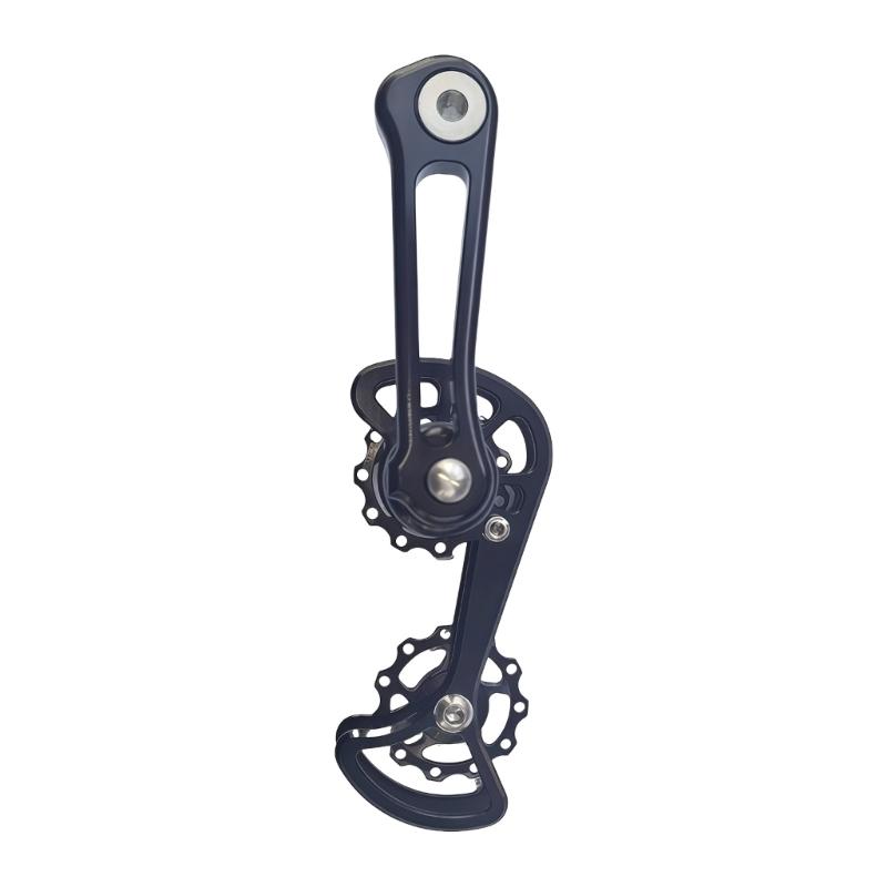 

Single Speed Mountain Bike Chain Tensioner 11T Guide Roller Cycling Double Spring Chain Guide Bike Protector Easy to Use чорний