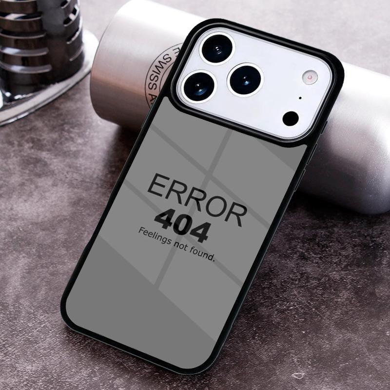 not found Error 404 Phone Case for iPhone 17 16 15 Pro Max Air 14 13 12 11 Plus Shockproof Capa Cover