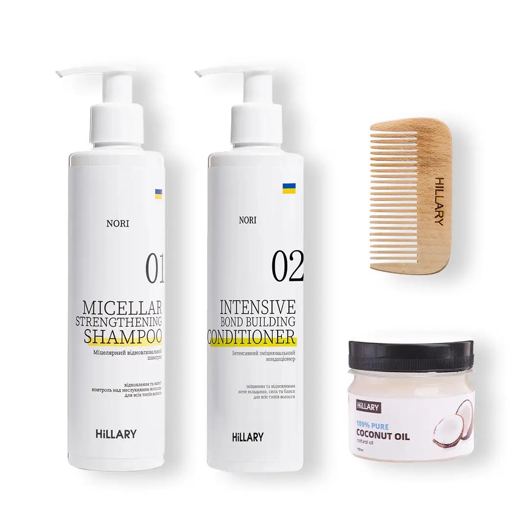 

Набір для догляду за будь-яким типом волосся Nori Healthy Hair & Coconut Hillary