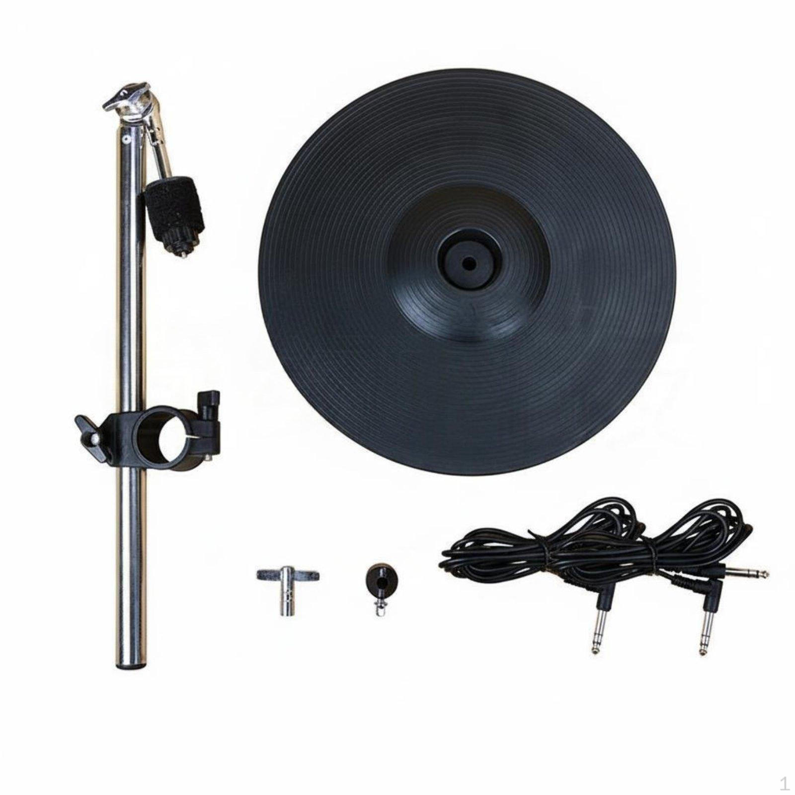 12 Inch Electronic Cymbal Three zone Drum Pad Universal Compatibility Musical 3-trig Round Str Ymh