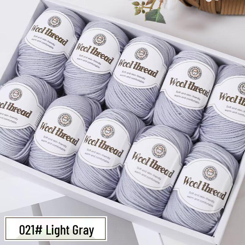 Wool Blend Yarn Ball - Medium Thickness for DIY Knitting Projects