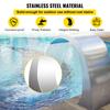 VEVOR Pool Waterfall Fountain Stainless Steel Fountain 15.4\" x 7.9\" x 1.5\" Silver Pool Fountains for Ground Pools Garden Outdoor Waterfalls Sheer