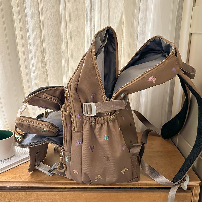 Bear Printed Backpack Student Schoolbag Women's Lightweight Backpack