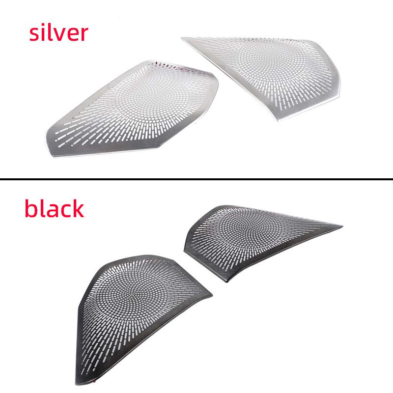For BMW X3 G45 2025 2026 Rear Door Speaker Cover Car Door Speaker Decorative Mesh Cover Stainless Steel Silver 2pcs