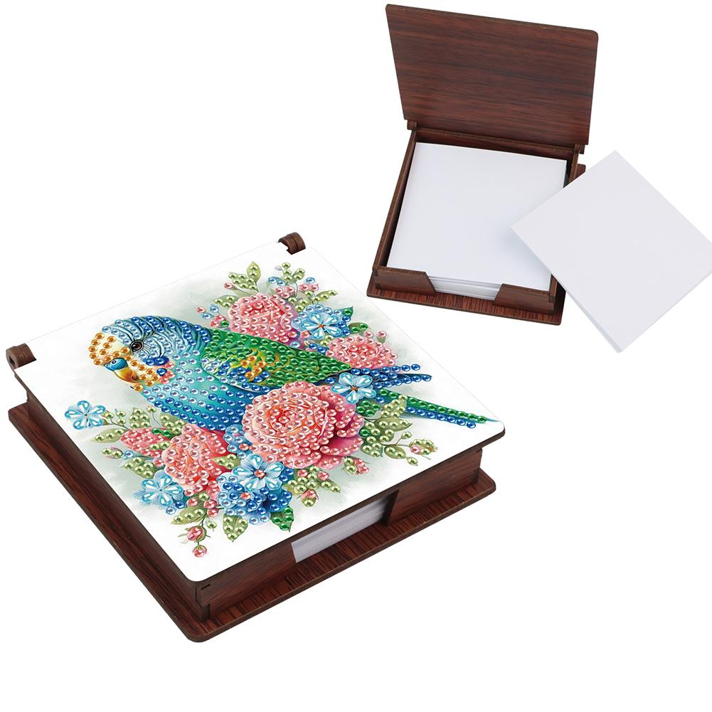 High Heels Diamond Art Note Box Contains 160 Sheets of Paper Gem Art Sticky Note Holder Gem Painting Memo Pad Holder Mosaic Kit