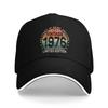 50 Years Old 1976 Vintage 50th Birthday Baseball Cap Couple Print Hip Hop Hats Summer Fitted Retro Running Hippie Snapback Cap