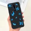 Für LG G7 ThinQ Hülle Silikon Weiche Handyhülle Girly Mode Blume Schwarz TPU Stoßfänger Für LGG7 G 7 ThinQ G710 Hülle Niedliches Muster