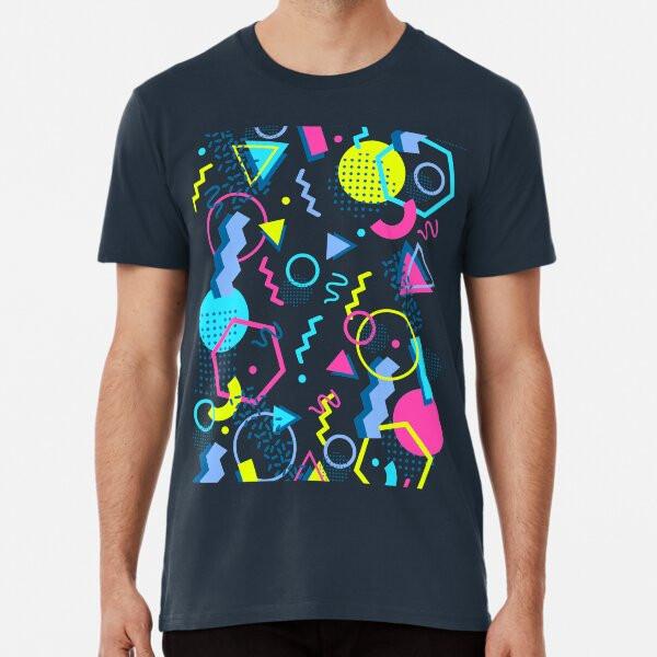 Retro Style 70s 80s 90s Memphis Style Abstra S to 5XL Made in the AU/USA T-Shirt