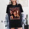 Damon Salvatore Pattern Printed Tshirt for Womens TV Drama Top SpringSummer Unisex Cotton Short Sleeve Unisex Tshirt
