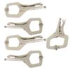 5 Pcs 11" Locking C Clamp Adjustable Pliers Grip With Swivel Pad Vise Jaws