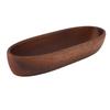 Wooden Salad Bowl Multipurpose Large Capacity Wooden Boat Shaped Bowl for Food Bread Fruits Snack Dessert