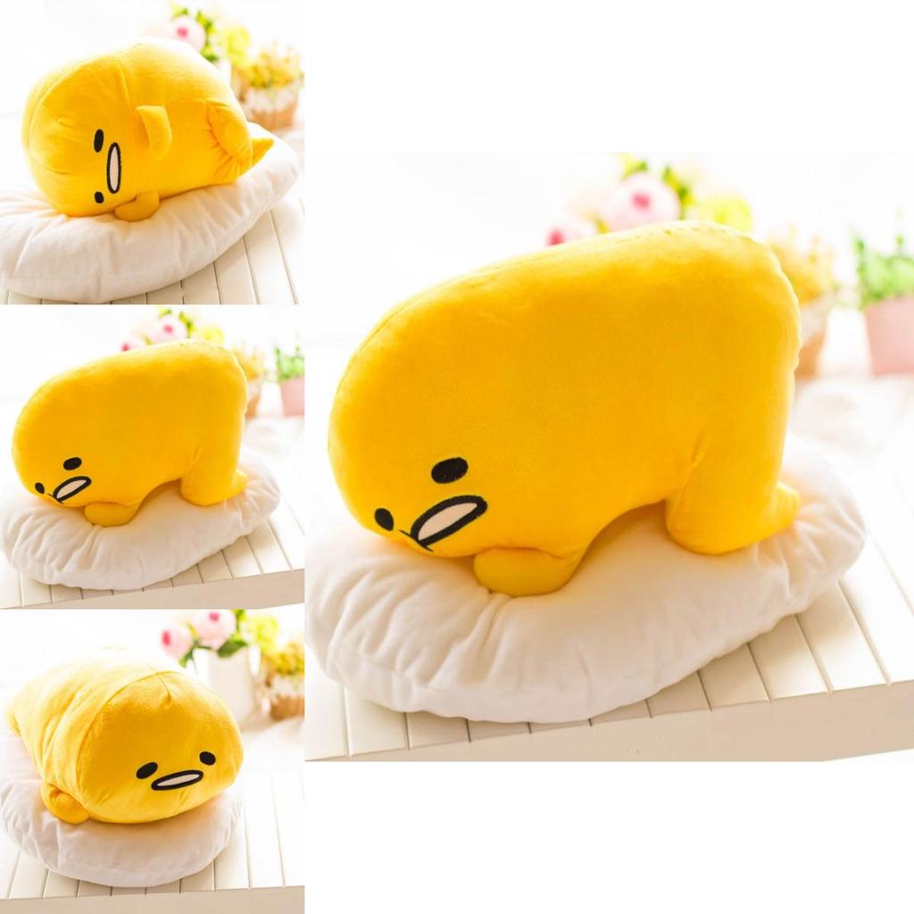 Adorable Cute Lying Gudetama Lazy Egg Motchiri 15" Plush Toy Stuffed Pillow Cushion For Ultimate Comfort
