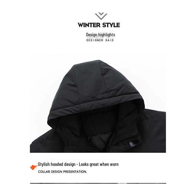 Jeep Men's Casual Hooded Winter Puffer Jacket
