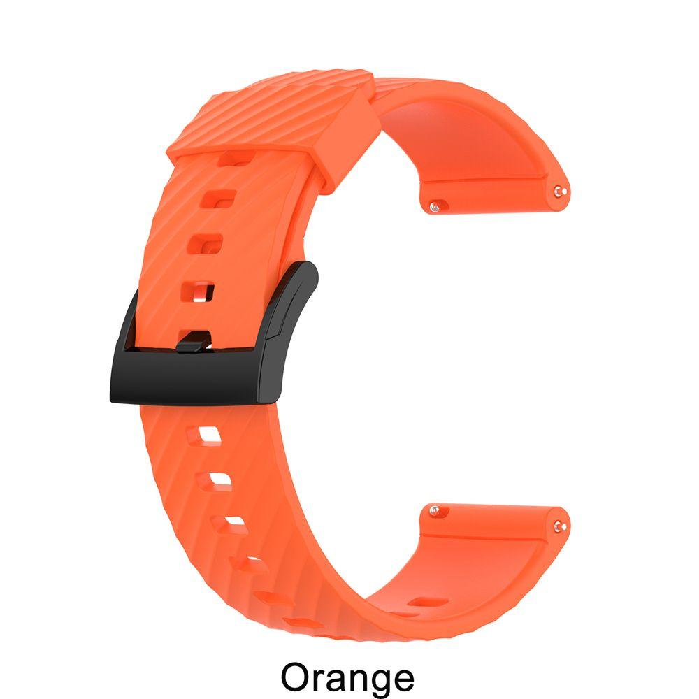 

Soft Silicone Sports Bracelet Wristband Band Watch Strap Orange
