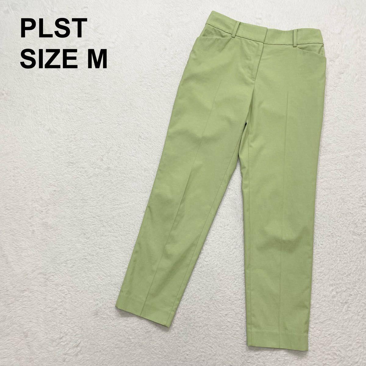[Good Condition] PLST 23SS Linen Blend Stick Pants Slacks Tapered Pants Elastic Waist Bright (406