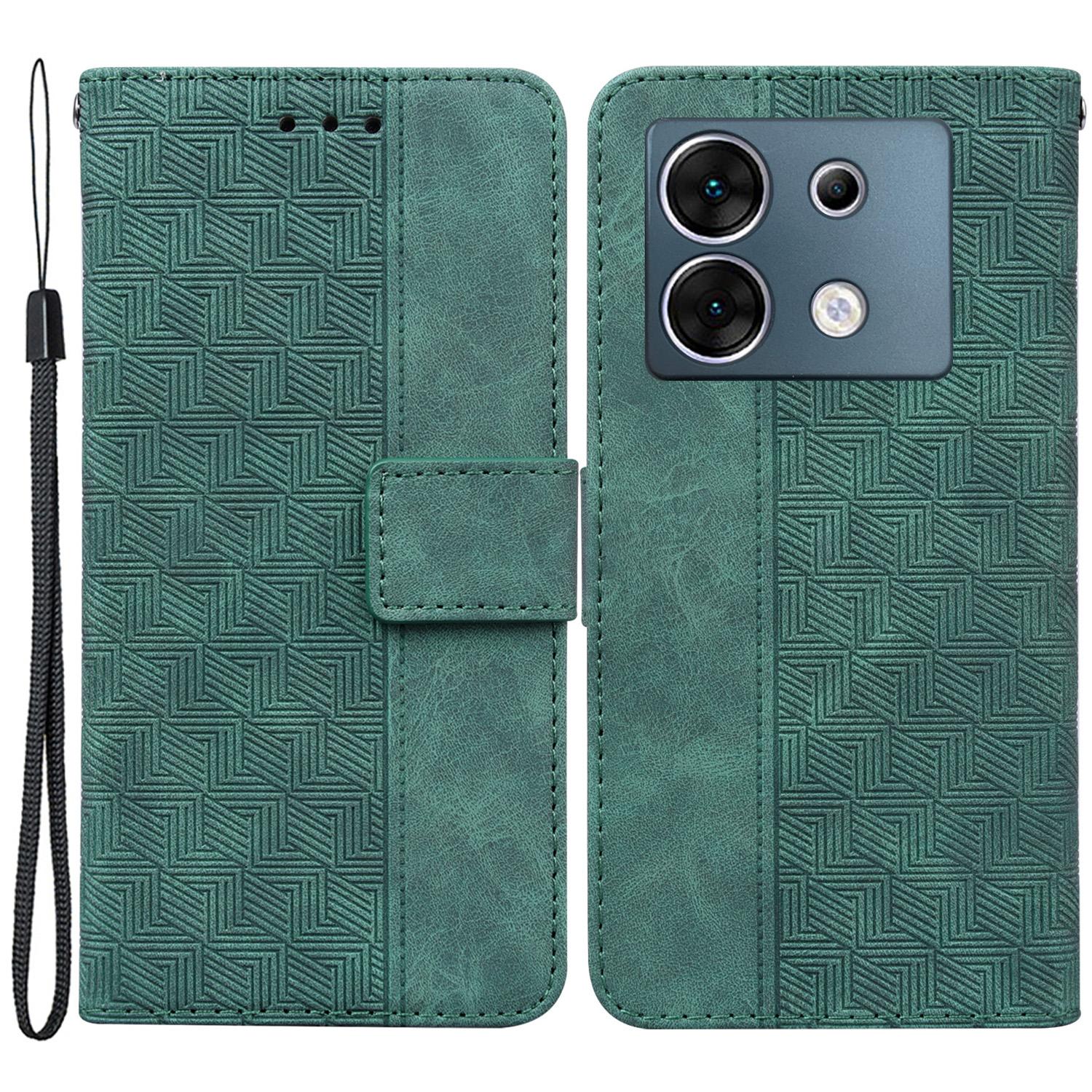 For Infinix Zero 30 5G Wallet Cover Imprinted Anti-Scratch PU Leather Flip Phone Case C