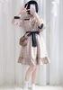 Socks XS To 6L Check Pattern Cute Large Loose Knee Length [Sunny Step] Included, Size, Women's Dress, Gray, Brown, Beige, Lolita, Clothes, Size, Fit,
