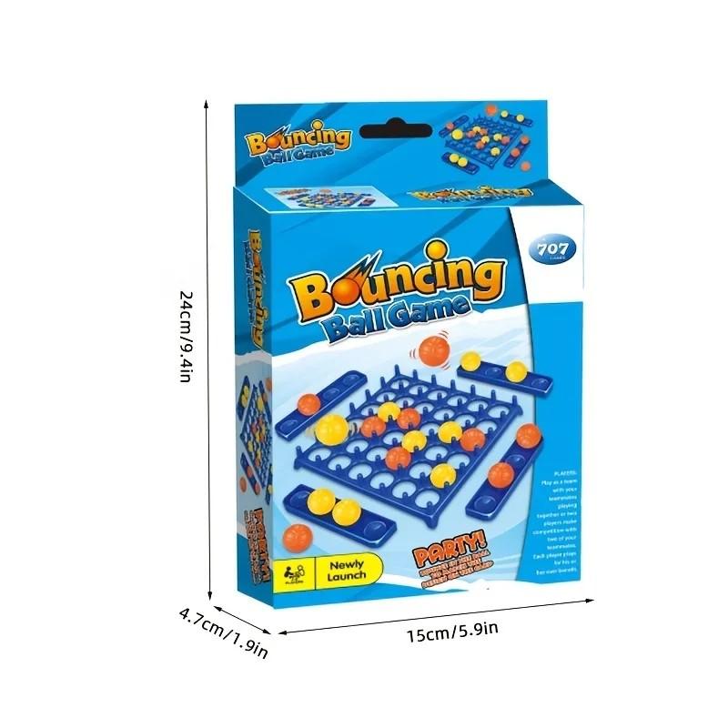 Bouncing Ball Game for Kids Hand-Eye Coordination Tabletop Battle Toy Jumping Ball Party Game Parent-Child Interactive Fun Gift