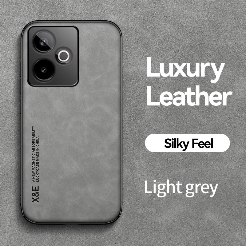 KEYSION Luxury Retro PU Leather Case for Realme GT 7 7T 5G Soft Silicone+PC Shockproof Phone Back Cover for OPPO Realme GT 7T 5G