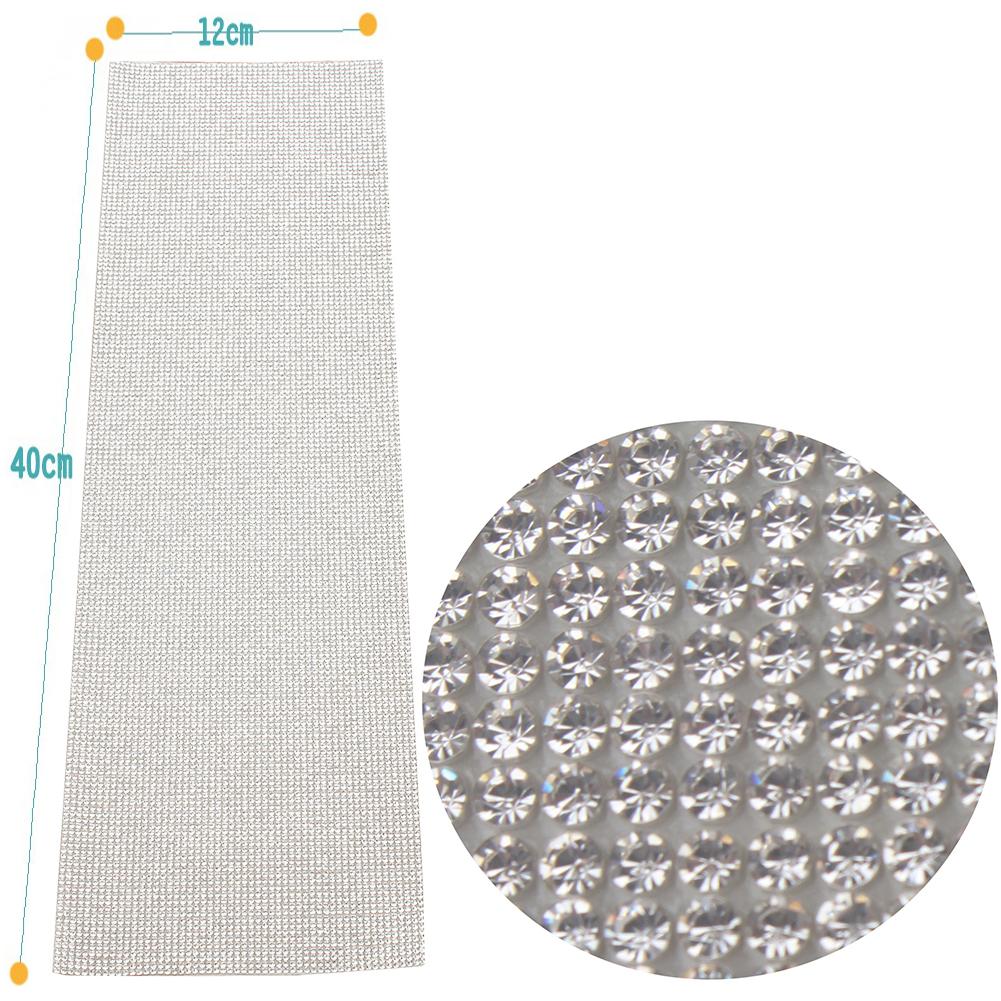 Bling Bling Automotive Interior Stickers Glass Crystals DIY Decoration Sticker for Car Mobile Phone Laptop Buttons Home