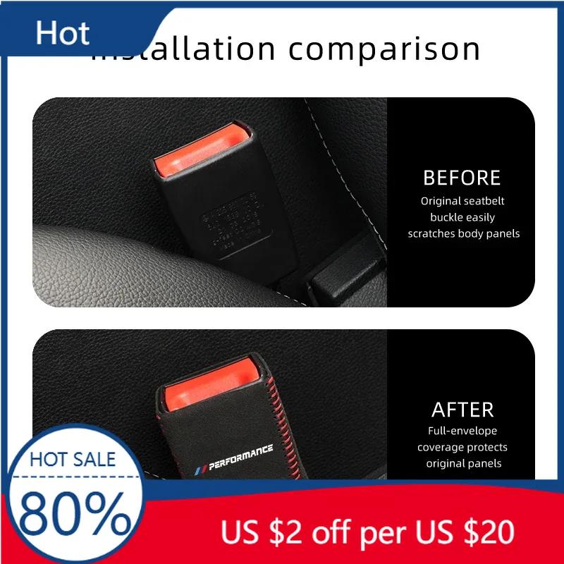 2025 Car Seat Belt Base Buckle Protector Cover Accessories For BMW E84 E87 E90 E91 E92 E93 F10 F20 F30 F40 F15 F25 F26 G20 G