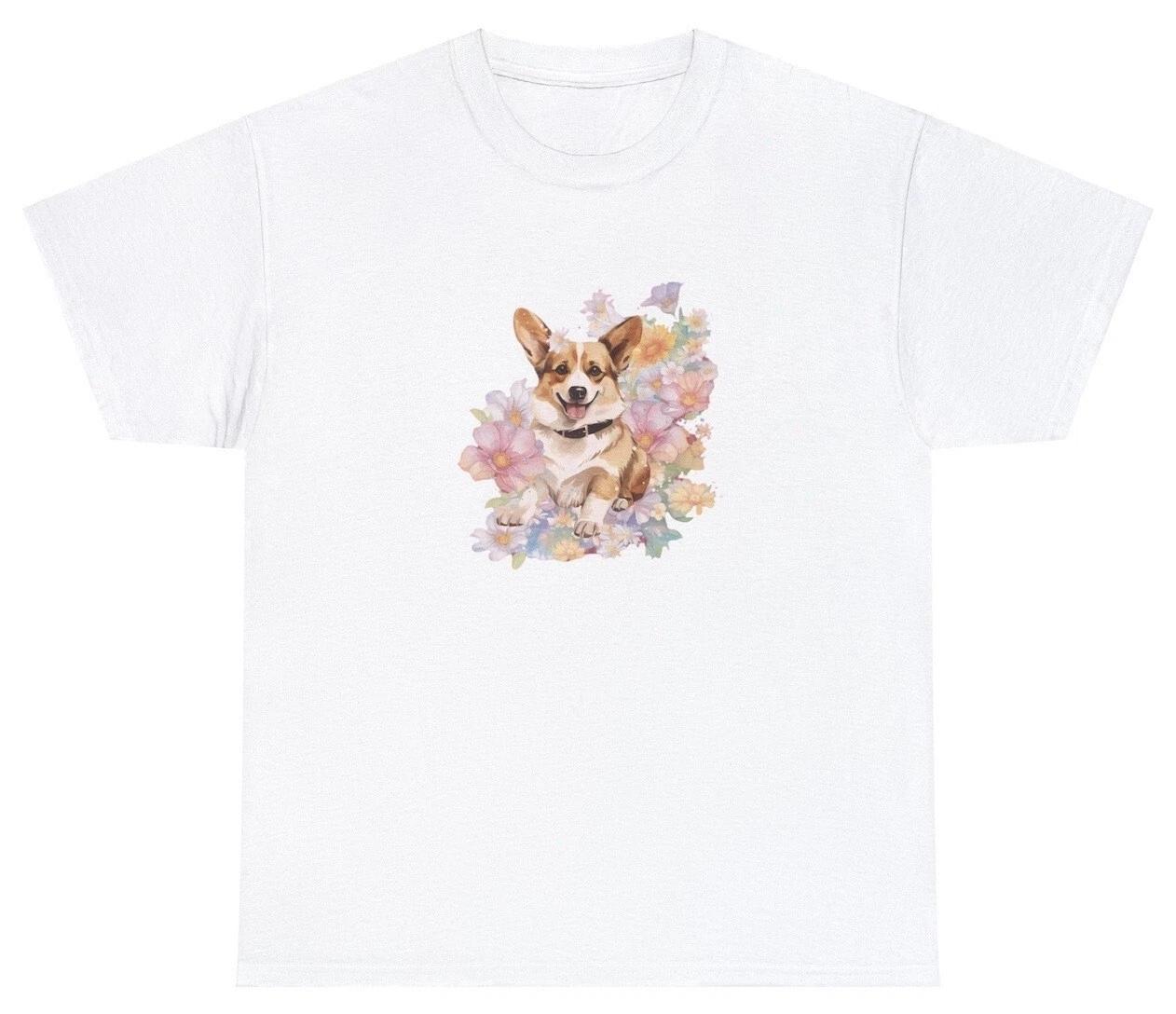 Corgi T Shirt Cute Mom Dad Dog Lover Retro Cottagecore Coquette Silly Gift Tee 3XL