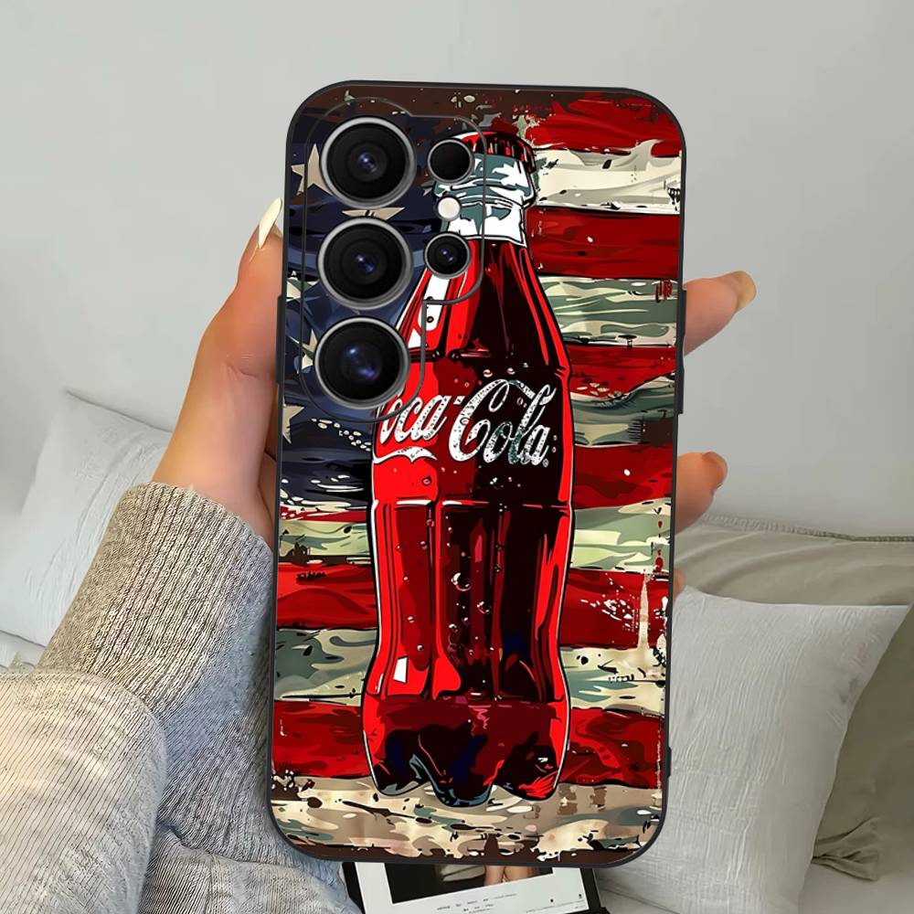 Coque de téléphone Hot C-Coca Drinks C-Cola Pour Samsung S 24 Fe 25 Ultra Plus 20 Lite 21 30 22 23 24 22 Ultra 5G Fundas