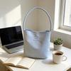 Oxford Fabric Bucket Bag With Magnetic Closure For Daily Commute And Street Style Fashion
