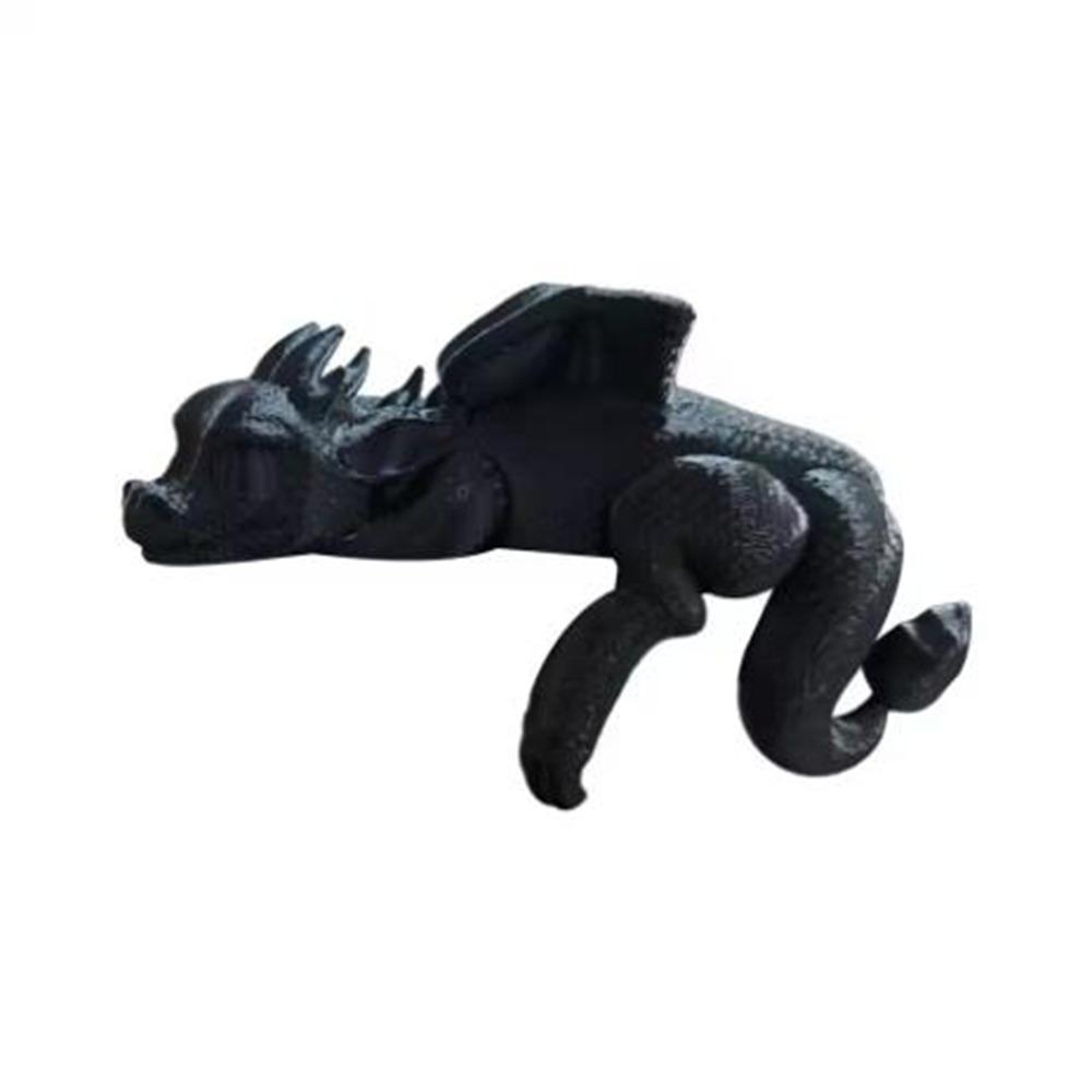 3D Printed Sleeping Dragon Bookshelf Plastic Dragon Figurine Dragon Ornament  Fantasy Enthusiasts