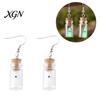 Unique Handmade Fantasy Gift Glow Ghost Necklace, Glow-in-the-dark in Bottle Pendant, Cute Halloween Party Favors Necklace Earrings, Gothic