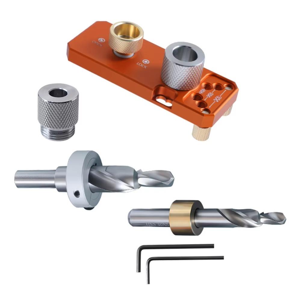 Aluminum Alloy Aluminum Profile Drilling Guide Adjustable Design Countersunk Step Drill Drill Guide Tool High-strength