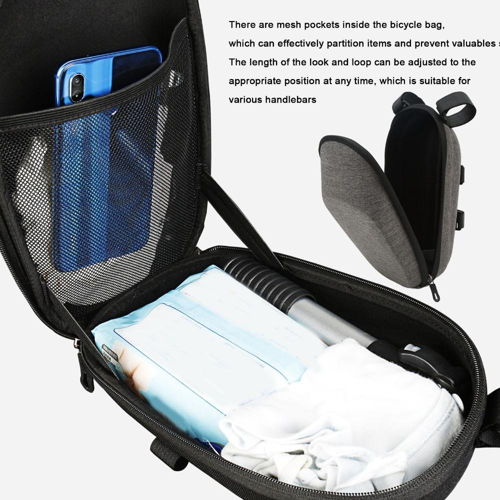 EVA Hard Shell Electric Scooter Bag Large Capacity Scooter Front Bag  Bike Front Storage