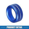 Car Media Volume Tune Button Cover TWO  for Toyota 4Runner 2010- Blue