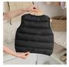 2026 Autumn-Winter Kids' Lightweight Down Cotton Vest - Boys & Girls Sleeveless, Warm, Versatile Korean Style Solid Color Cape
